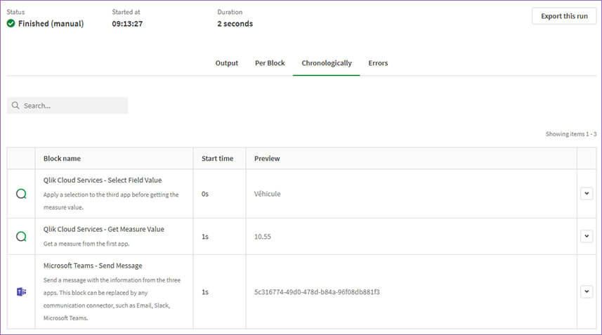 Qlik Application Automation