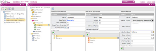 Editeur de requêtes MDX - icCube