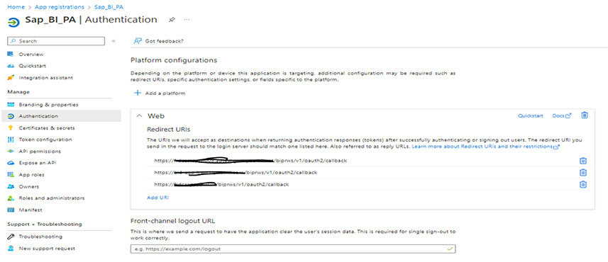 Utiliser Azure comme fournisseur d’identité avec SAP BI 4.3 SP02