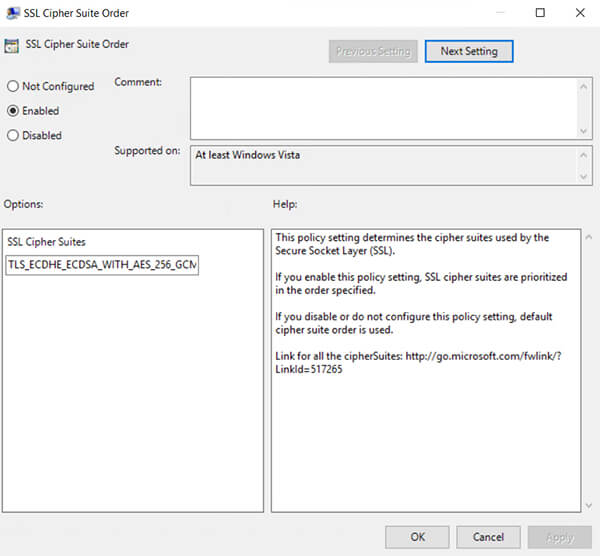 Cipher Suites, qu'est ce c'est ?