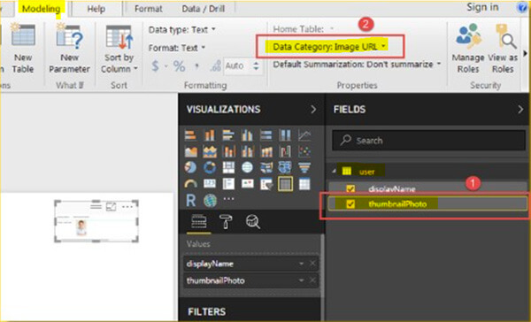 Ajouter les photos des collaborateurs sur Power BI depuis Active Directory