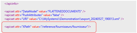 Comment intégrer un fichier XML dans MyReport Data ?