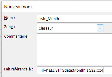 Planning Analytics - Utilisation de PAFE et de TM1ELLIST