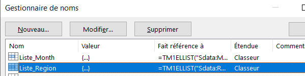 Planning Analytics - Utilisation de PAFE et de TM1ELLIST