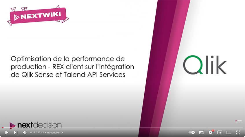 REX Groupe Chevalier | Intégration de Qlik Sense et Talend API Services