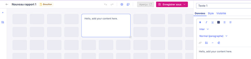 Les rapports dans l'outil de rémunération variable Varicent