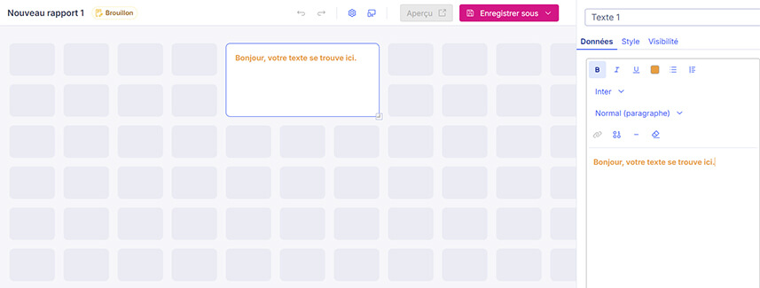 Les rapports dans l'outil de rémunération variable Varicent