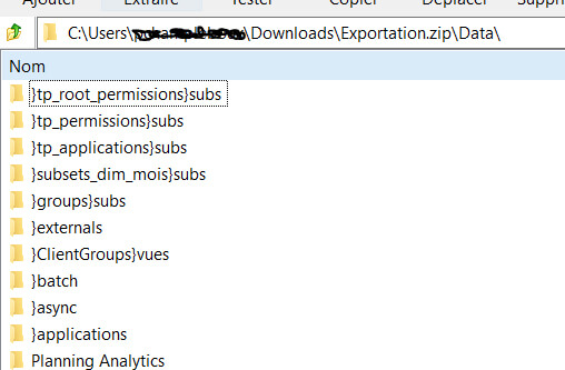 IBM Planning Analytics - Copy entre environnements