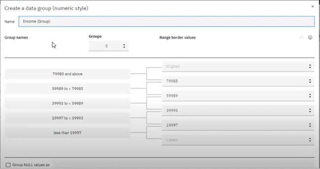 Le Data Module dans IBM Cognos Analytics - IA et interface Web