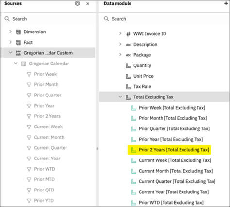 Le Data Module dans IBM Cognos Analytics - IA et interface Web