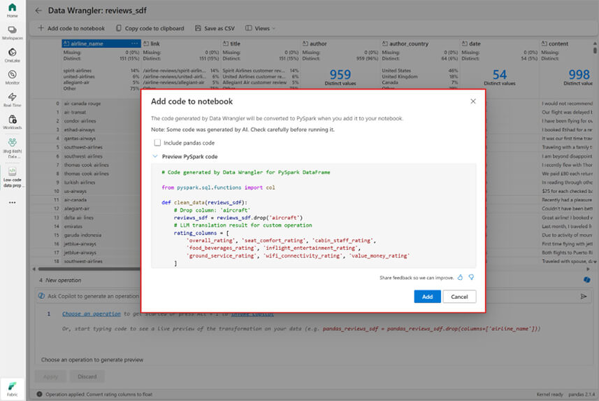 Les nouveautés Microsoft Fabric Avril 2025