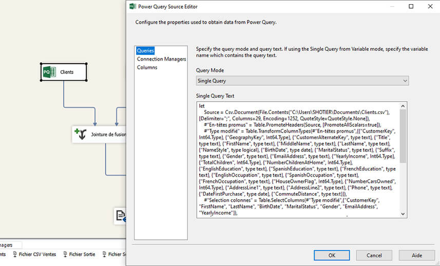 Découverte des fonctionnalités de Microsoft SSIS