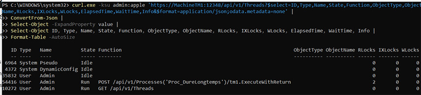 Utilisation des APIs dans Planning Analytics