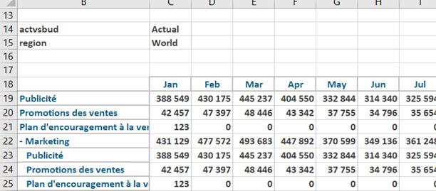 Générer un book de reporting dans Planning Analytics