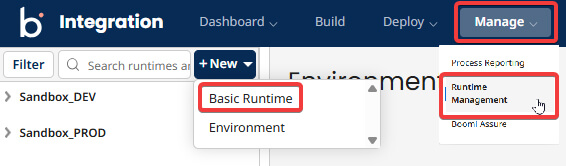 Créer votre premier processus Boomi