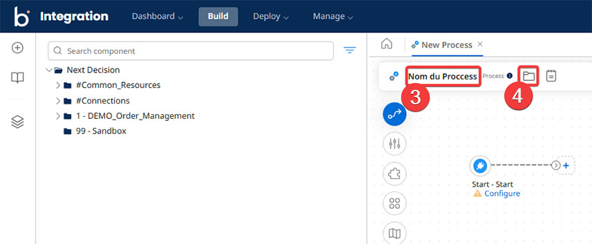 Créer votre premier processus Boomi