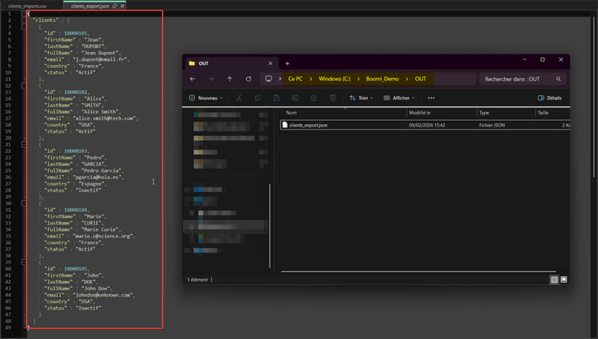 Créer votre premier processus Boomi