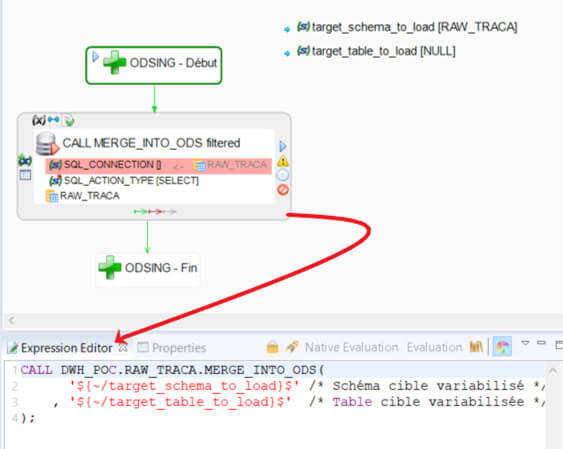 Transfert et tri des données vers l'ODS Snowflake avec Semarchy xDI