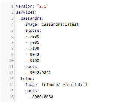 Connecter Trino à Cassandra