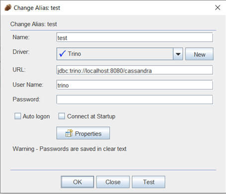 Connecter Trino à Cassandra