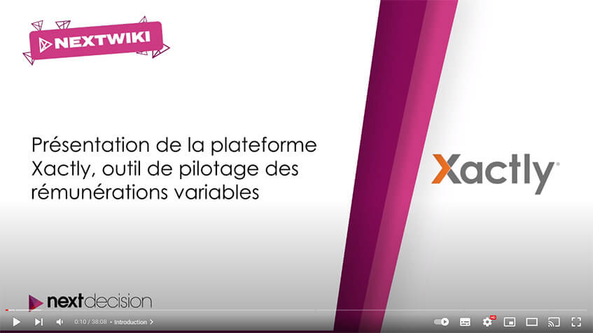 Présentation d'Xactly, outil de pilotage des rémunérations variables