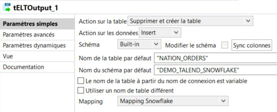 Intégration de données avec Talend et Snowflake