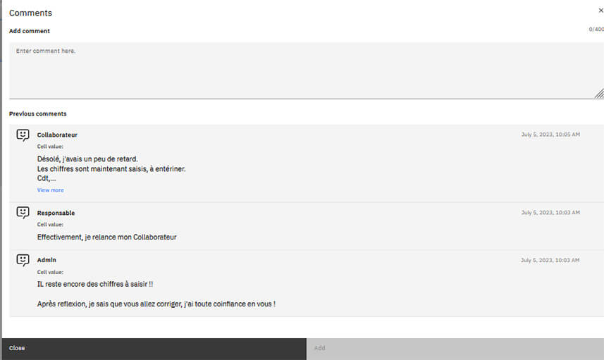 Planning Analytics - Gestion des annotations et commentaires des cellules de cube