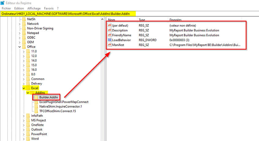 Retrouvez votre ruban MyReport BE