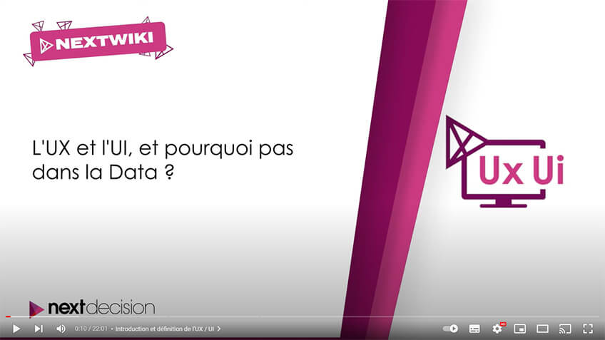 L'UX / UI, et pourquoi pas dans la Data ?