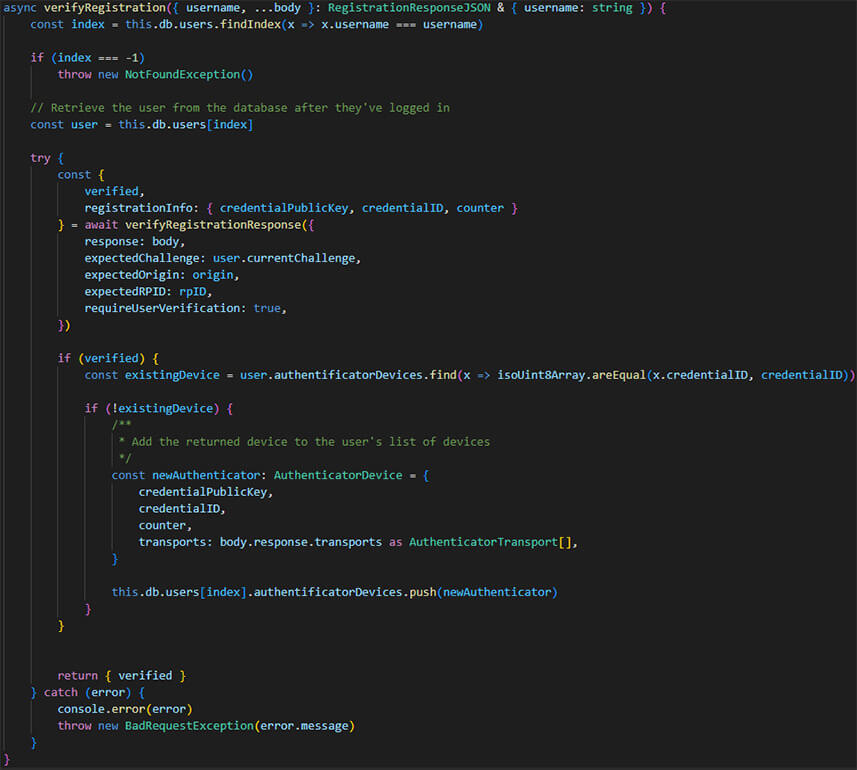 WebAuthn - Mise en place d’une authentification WEB sans mot de passe