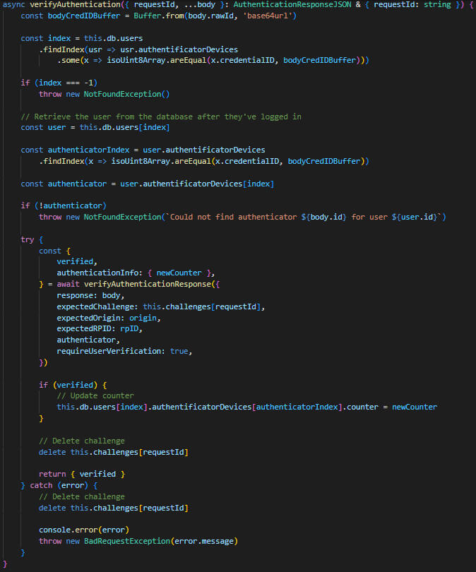 WebAuthn - Mise en place d’une authentification WEB sans mot de passe