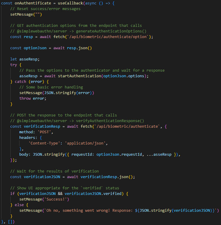WebAuthn - Mise en place d’une authentification WEB sans mot de passe