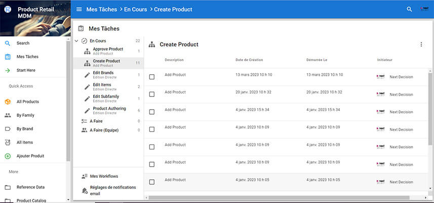 Nouveaux workflows dans Semarchy xDM