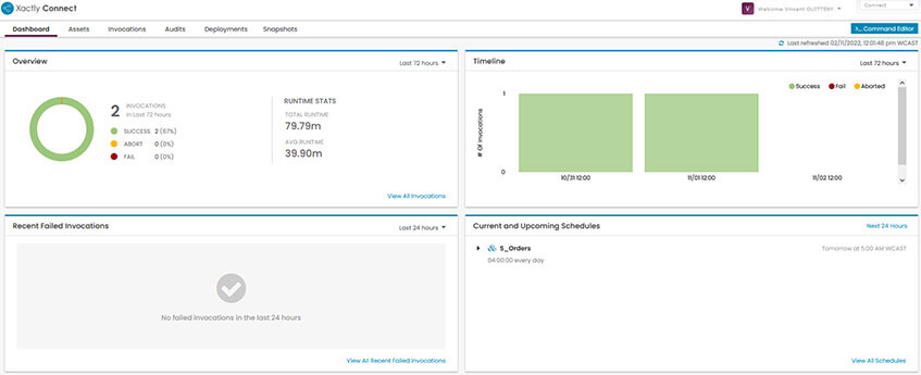 Automatisation des tâches dans Xactly Connect